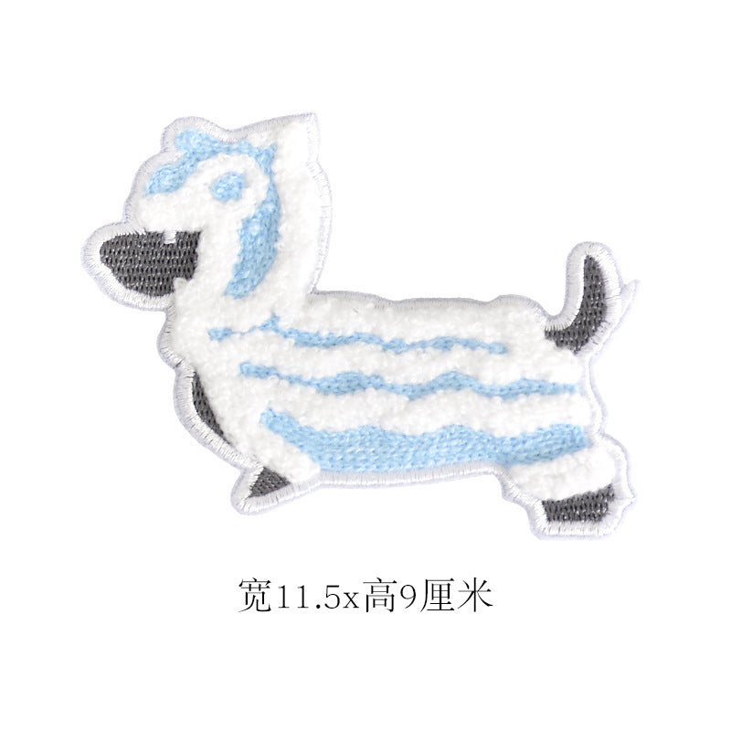 Wholesale Cute Puppy Rabbit Cartoon Embroidered Patches For Kids Clothes Repair And DIY Crafts