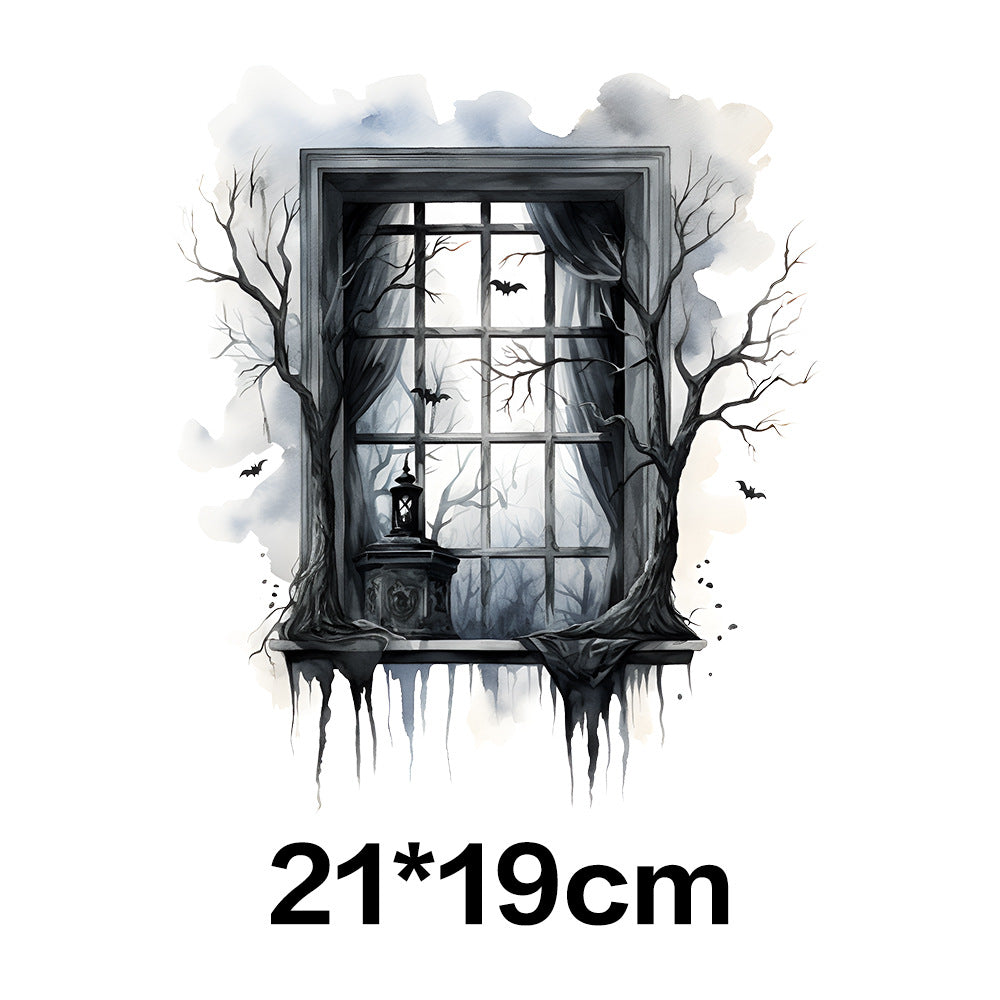 Wholesale 10pcs Halloween Black and White Horror Series UV DTF Ready to Press Transfers Wraps