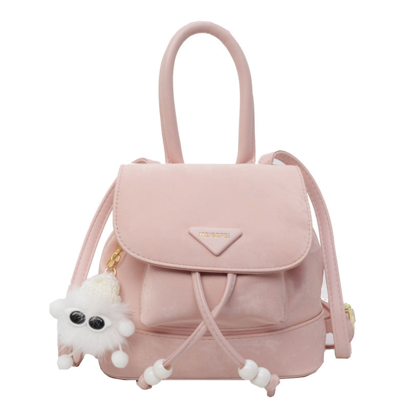 Wholesale Fashion Retro Solid Color Casual Simple Backpack