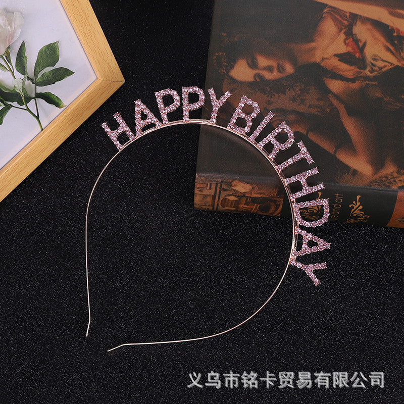 Wholesale Wholesale happy birthday birthday party headdress headband