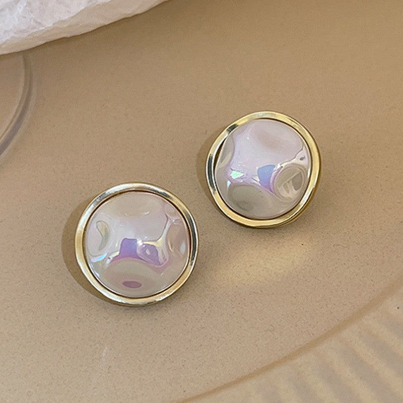 Wholesale French Retro Vintage Flower Pearl Earrings