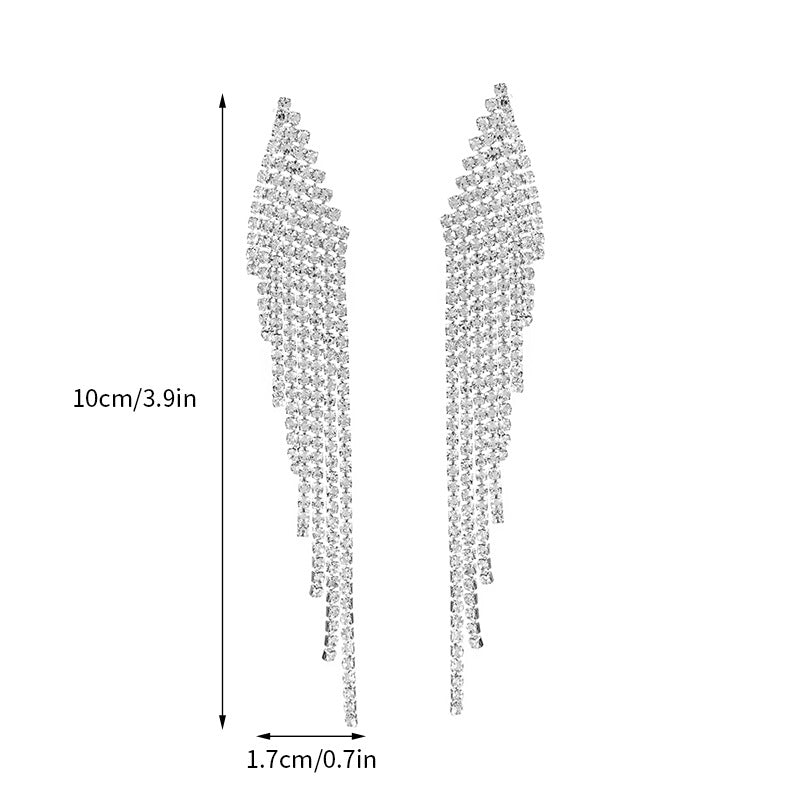 Wholesale Fashion Diamond-encrusted Women's Earrings Valentine's Day for Girlfriend Light Luxury High-end Earrings