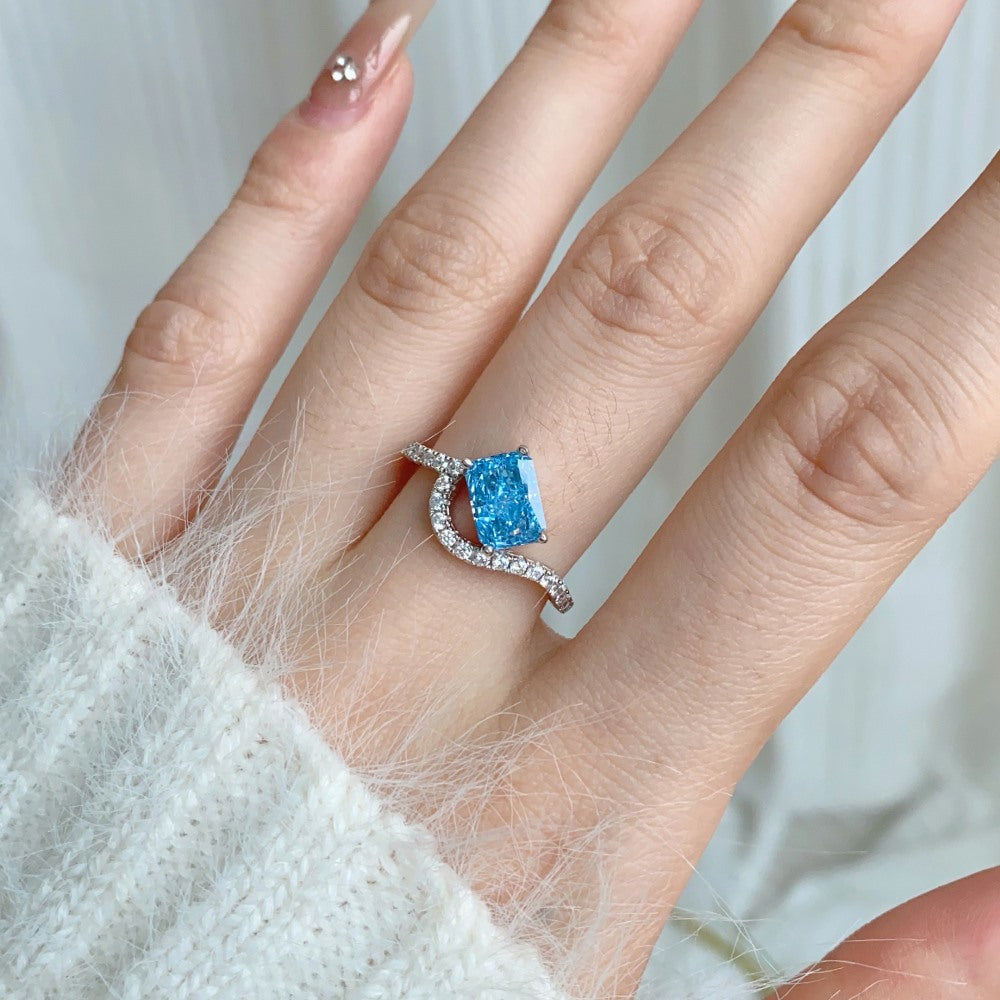 Wholesale Aquamarine Sterling Silver Ring