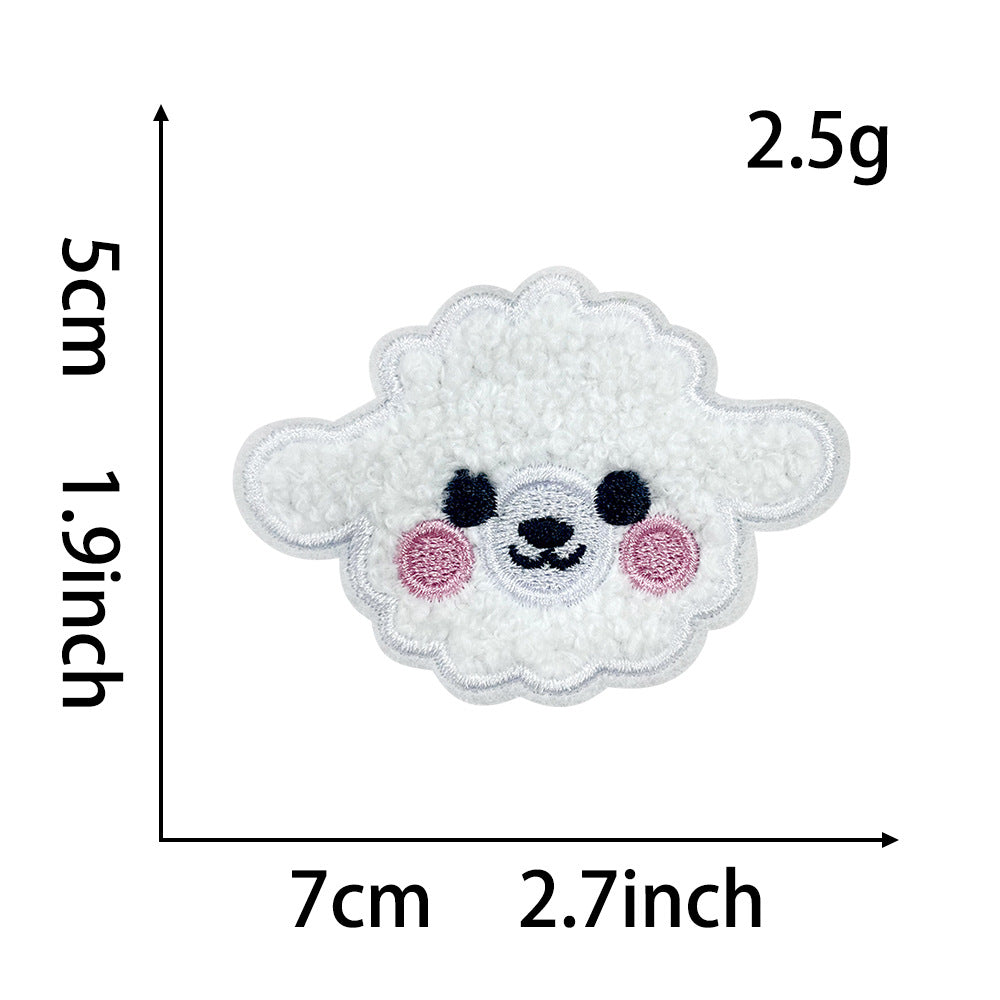 Wholesale Stylish Panda Embroidered Patch Self Adhesive Applique For Coats Trendy Fashion Accessory Boutique Gift For DIY Crafting