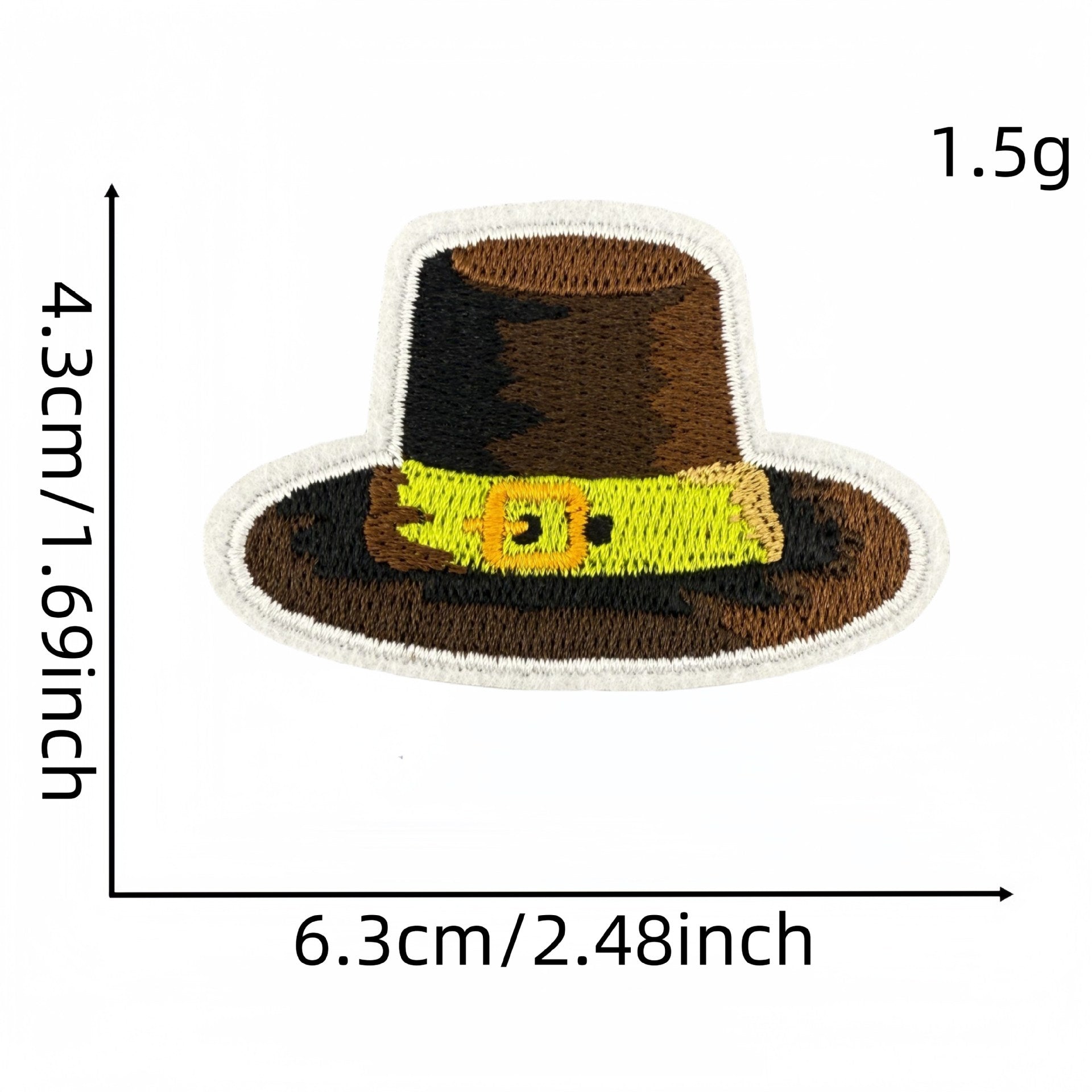 Wholesale Thanksgiving Embroidered Hot Melt Adhesive Patches