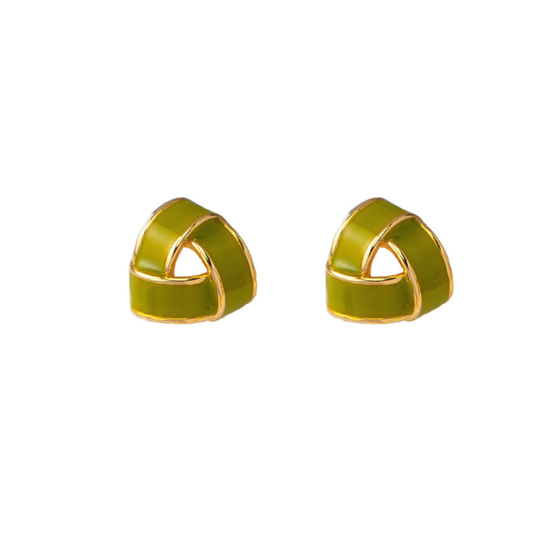 Wholesale Cross Enamel Stud Earrings