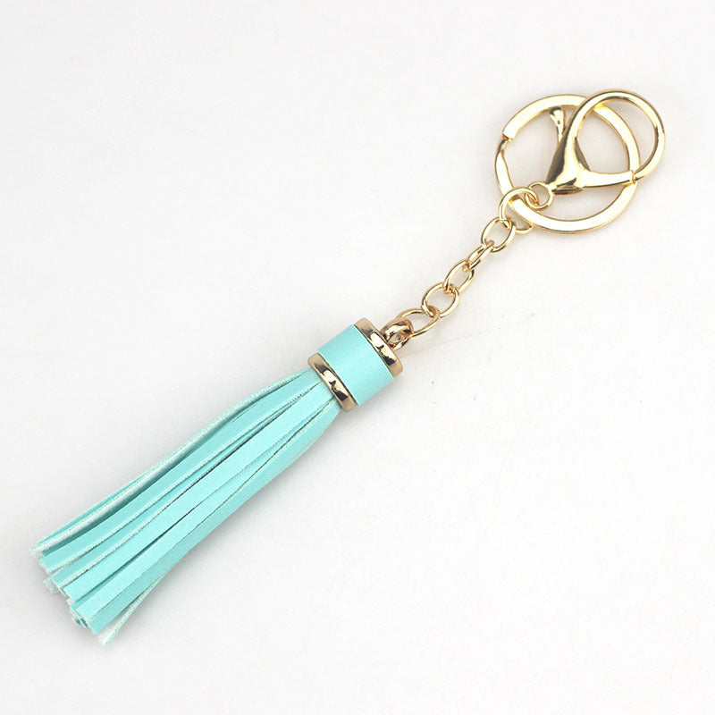 Wholesale Multicolor Leather Rope Tassel Keychain Accessories