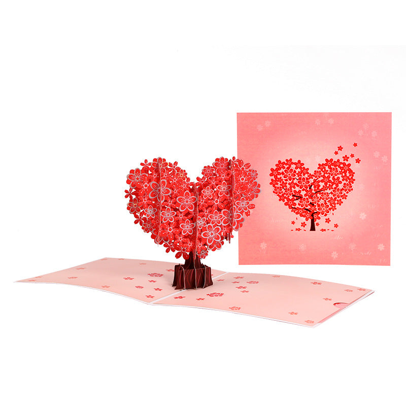 Wholesale Mother's Day Paper Love Three-dimensional Greeting Cards 3D Hot Stamping Ornaments