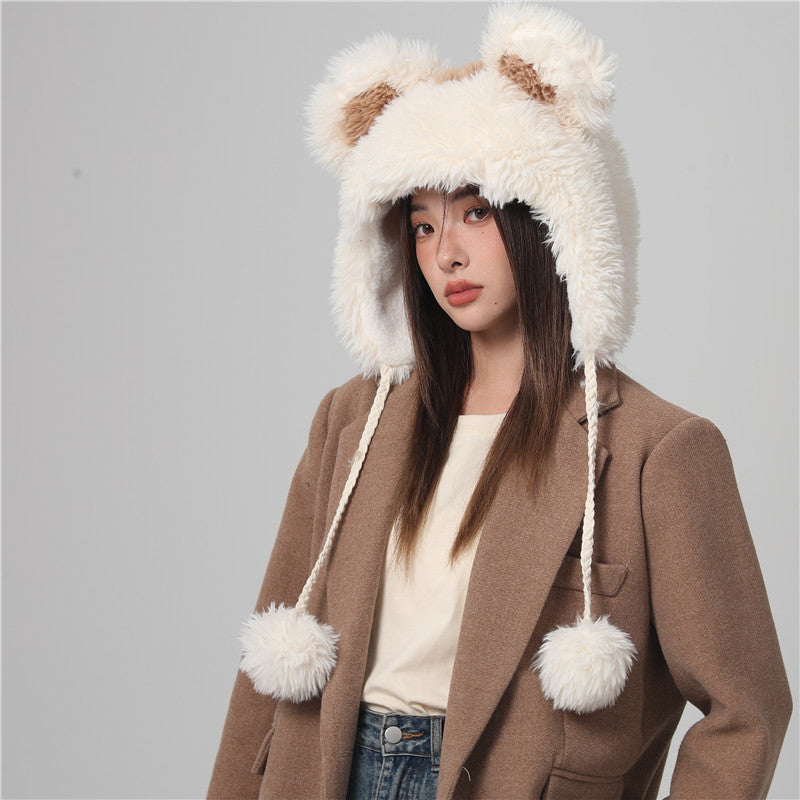 Wholesale Winter Plush Warm Ear Protection Baotou Hat