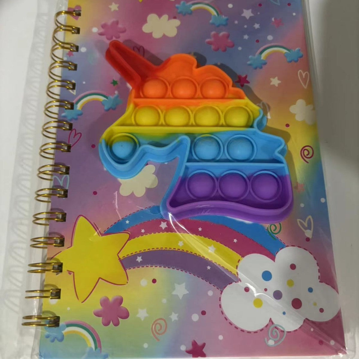 Wholesale Bubble pop Coil Book Decompression Silicone Book