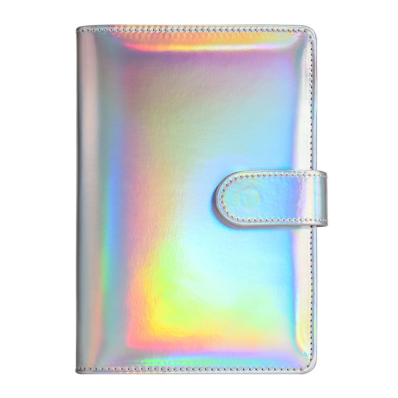 Wholesale Macaron Laser Binder Leather PU Cash Budget Book