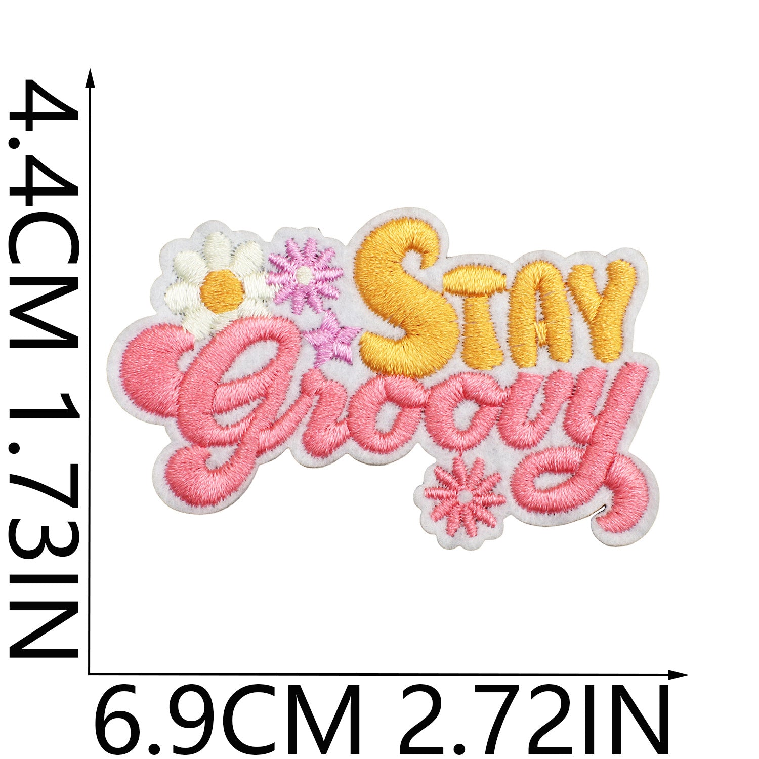 Wholesale Pink Python Embroidered Cloth Sticker