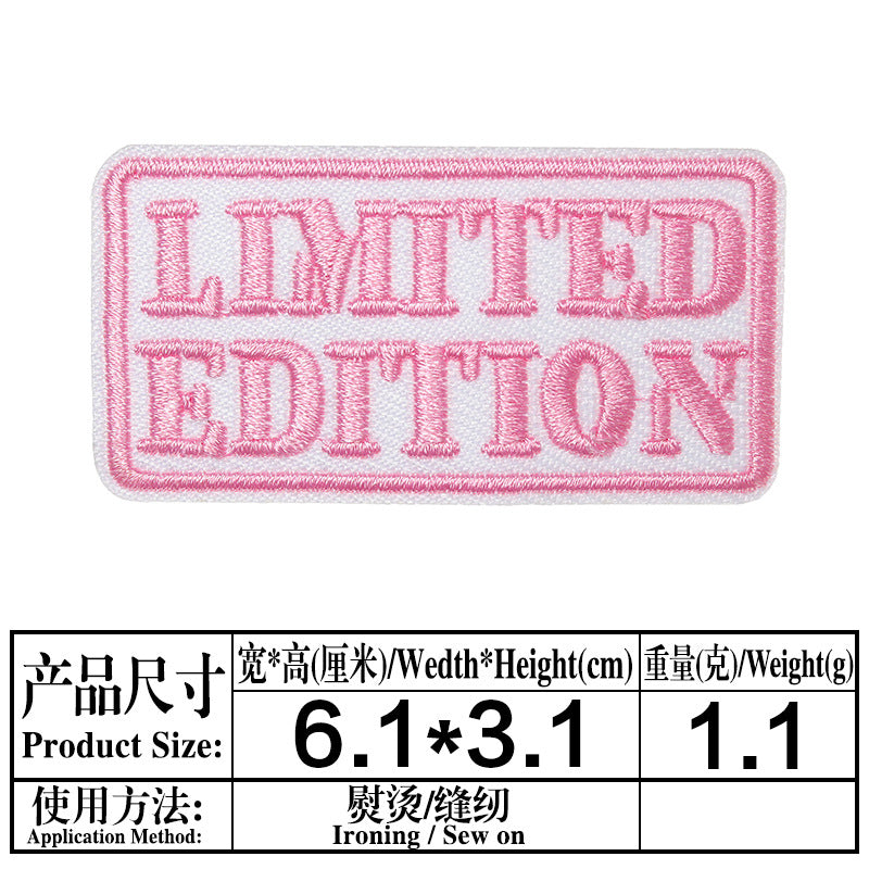 Wholesale Inspirational  encourages English embroidery DIY Patches