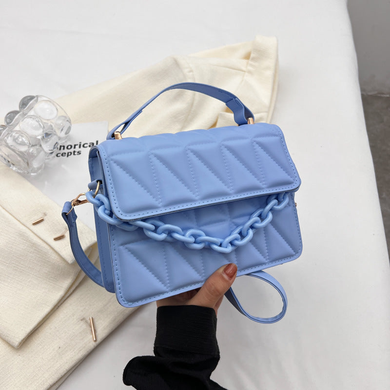 Wholesale Casual Texture Simple Single Shoulder Solid Color Messenger Bag