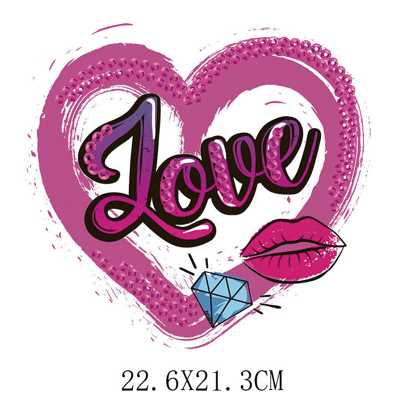 Wholesale Valentine' s Day heat transfer print  UV DTF Ready to Press Transfers Wraps