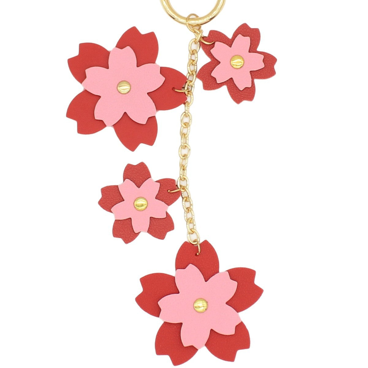 Wholesale PU Flower Keychain Bag Charm Phone Strap Cute Petal Design Trendy Sweet Everyday Accessory