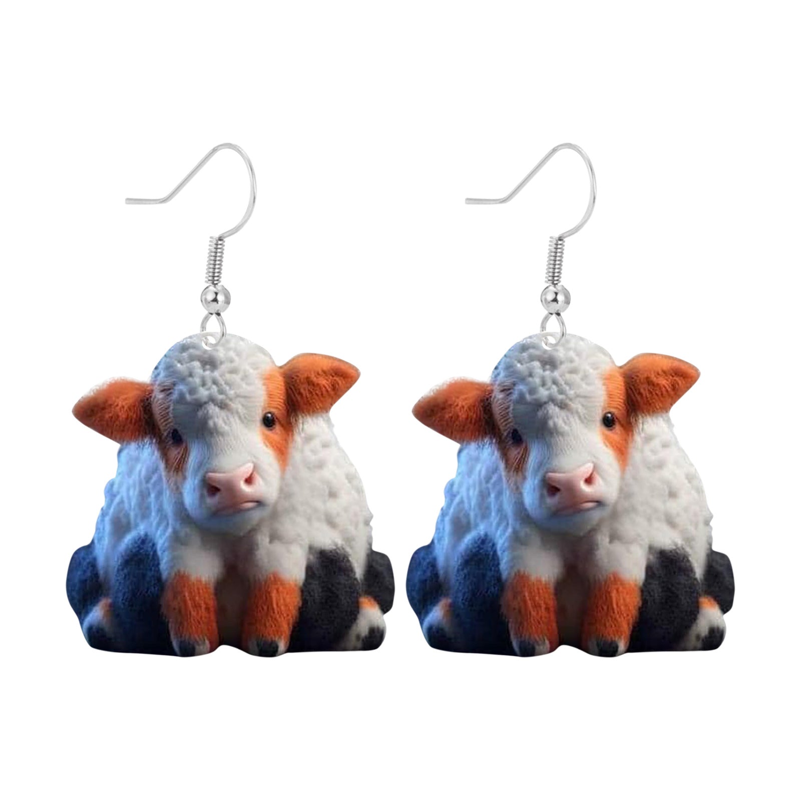 Wholesale plateau cow earrings creative yak acrylic earrings