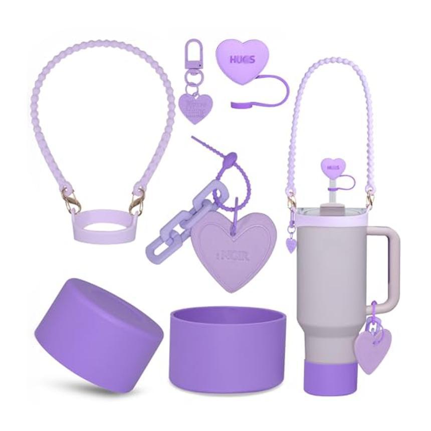 Wholesale Black Cup Set Cross Keychain 40oz Cup Accessories Set