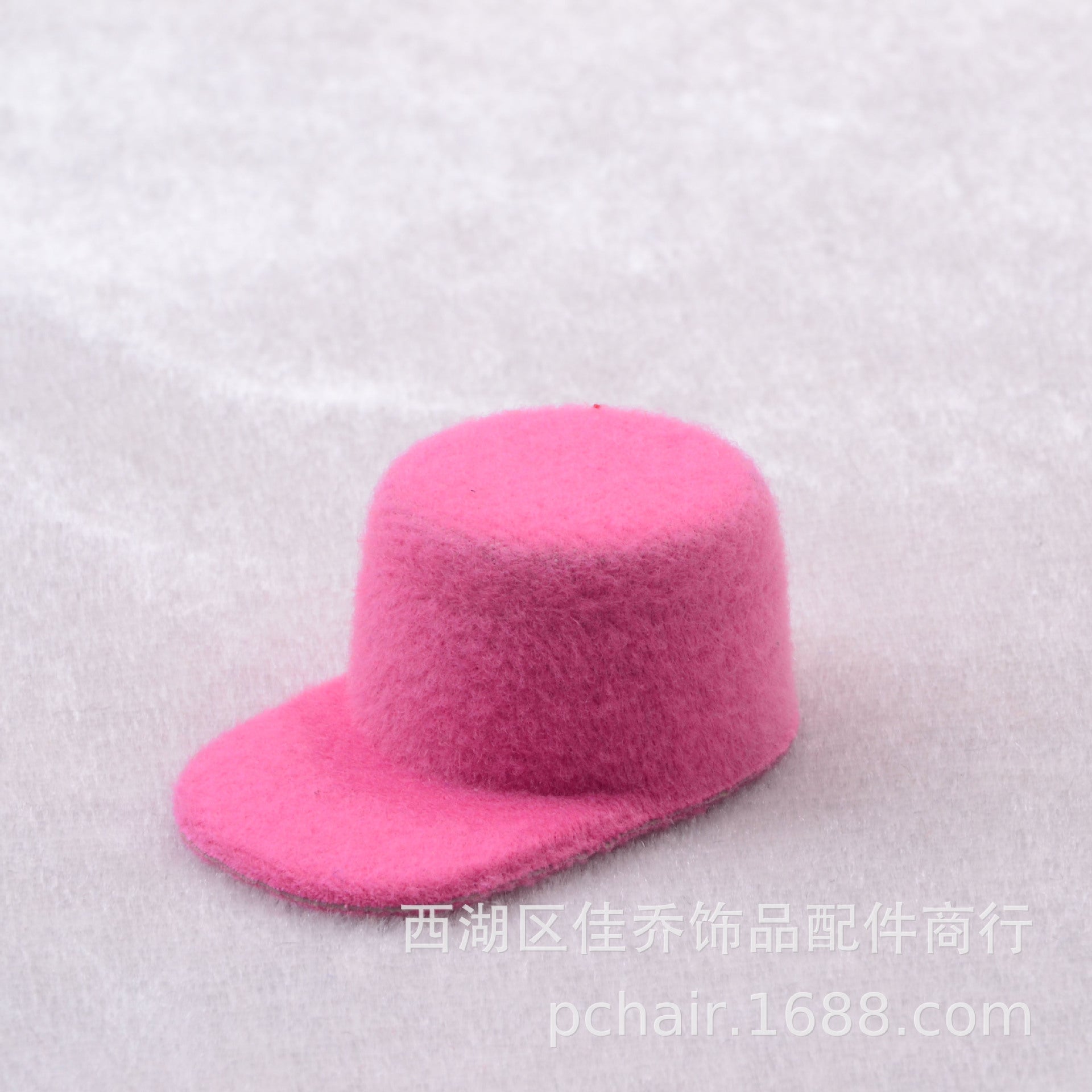 Wholesale Mini flannel baseball cap doll props small size peaked cap diy headwear hairpin accessories decorative cap