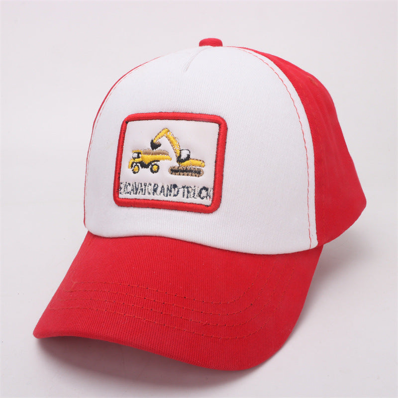 Wholesale Cotton Polyester Cartoon Excavator Children's Baseball Caps
