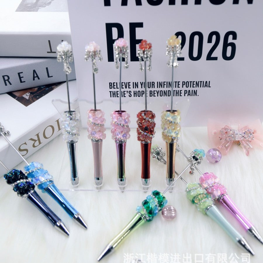 Wholesale Popular DIY Pearl Flower Beadable Pen