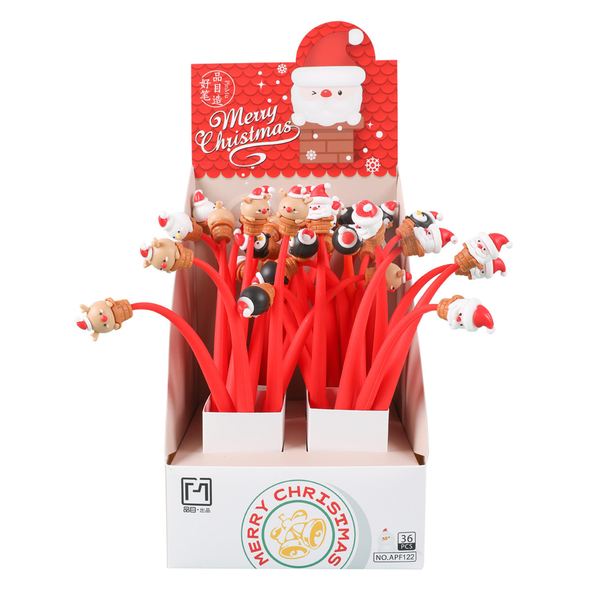 Wholesale New Cartoon Christmas Plastic Gel Pen