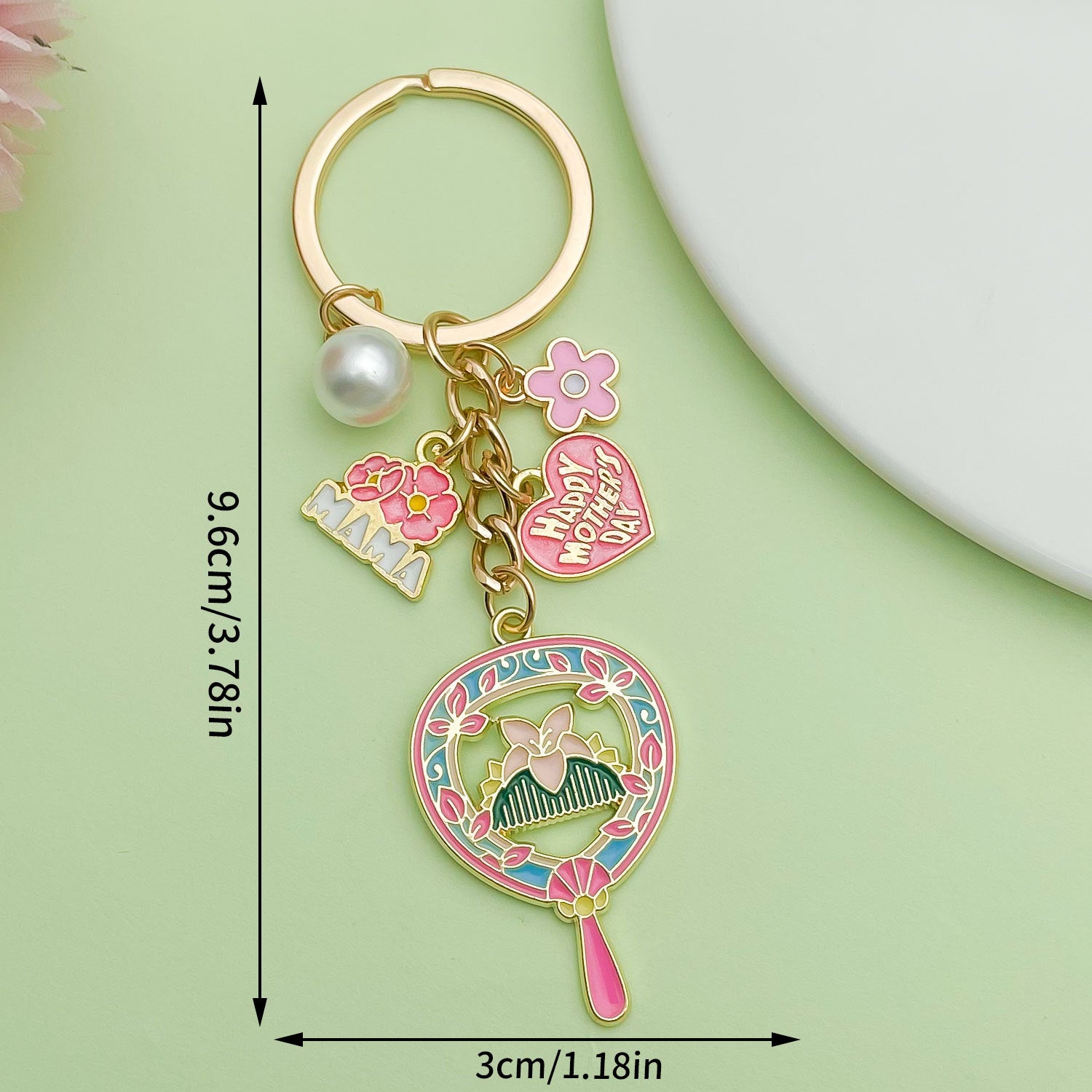 Wholesale Colorful butterfly metal keychain