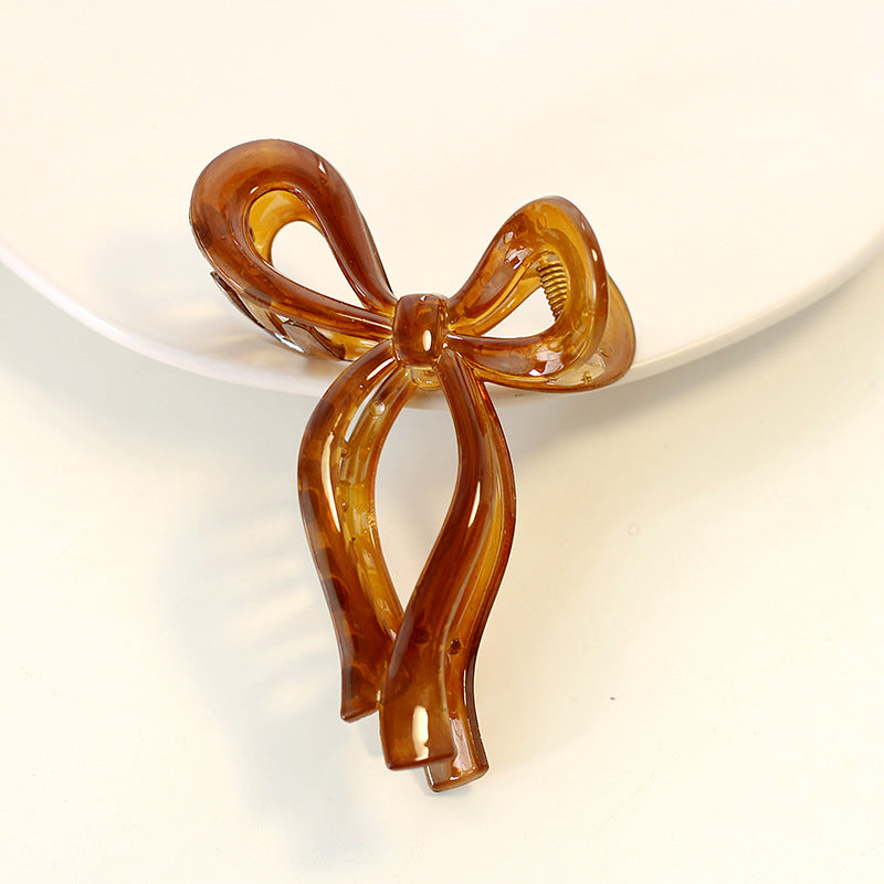 Wholesale Bow Hair Updo Gradient Color Shark Clip