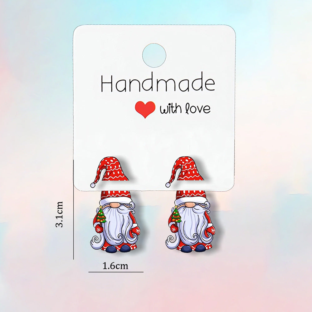 Wholesale Christmas-themed acrylic earrings