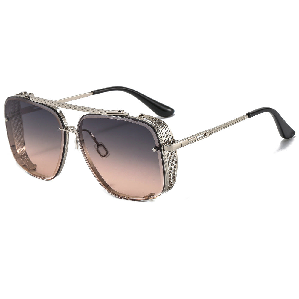 Wholesale Fashion Men' s and Women' s Metal Sunglasses Personalized Punk Style