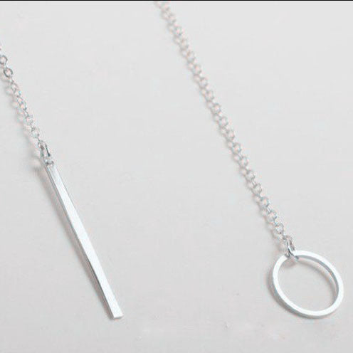 Wholesale Minimalist Chain Metal Ring Long Alloy Neck Chain