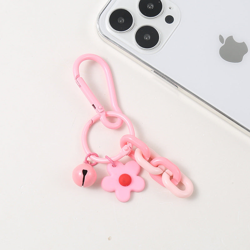 Wholesale Flower Chain Bell Keychain