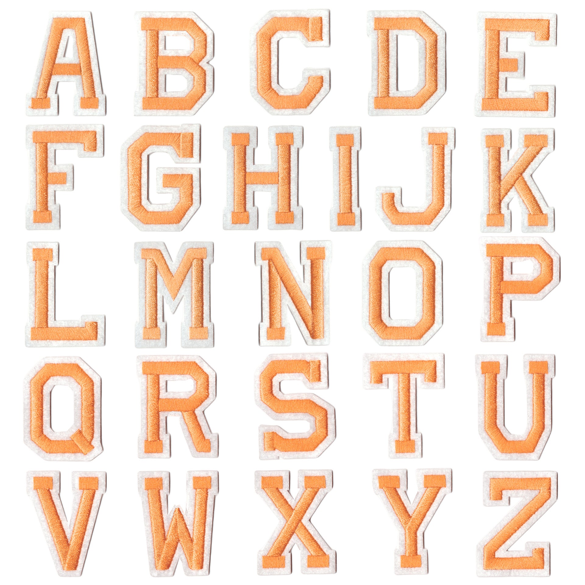 Wholesale Fabric Embroidered Alphabet Patches 26 Gold Letters Set For DIY Clothing Towel Decorative Gift