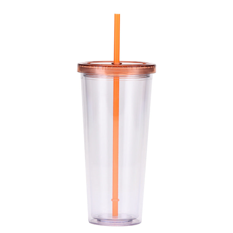 Wholesale  24oz plastic pipette cup creative transparent cold drink cup with lid water cup