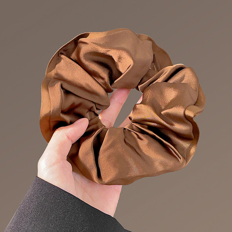 Wholesale Large Intestine Headline Light Luxury Silk Hair Accessories Pontail Hair Ring