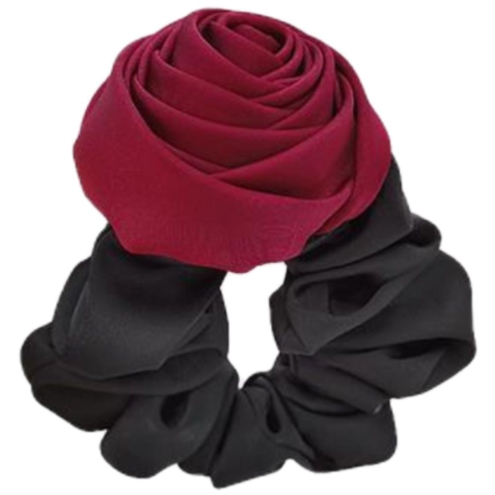 Wholesale Rose Fabric Large Intestine Hair Tie