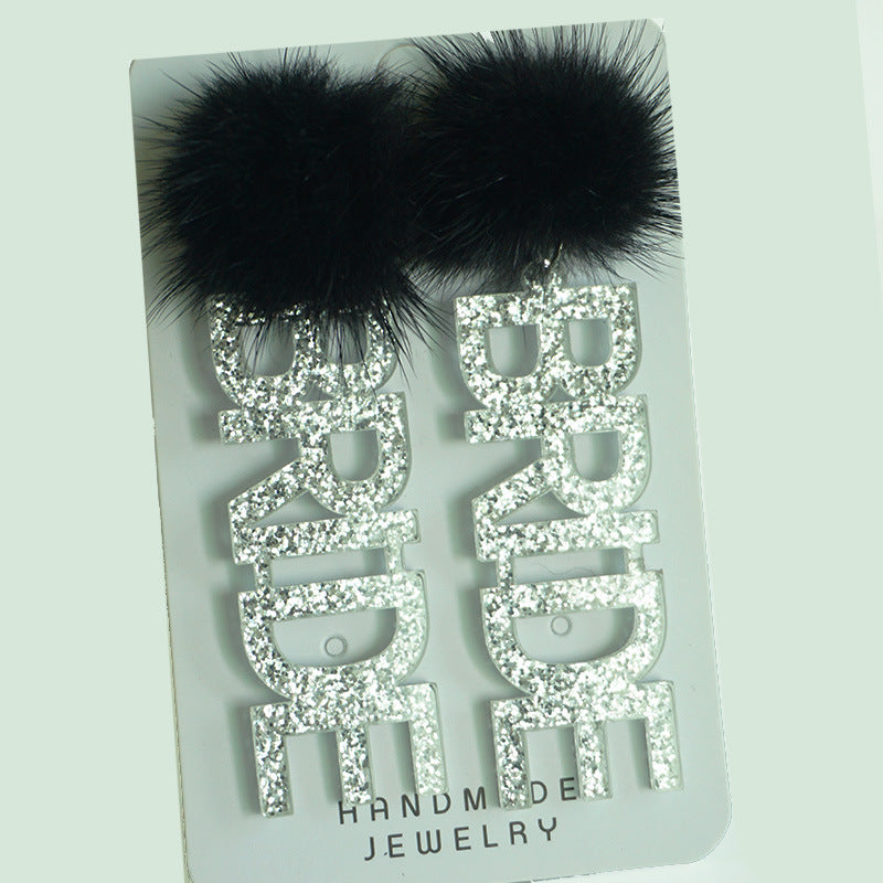 Wholesale 2pairs/pack Beautiful Floral Pearl Laser Bright Party Earrings