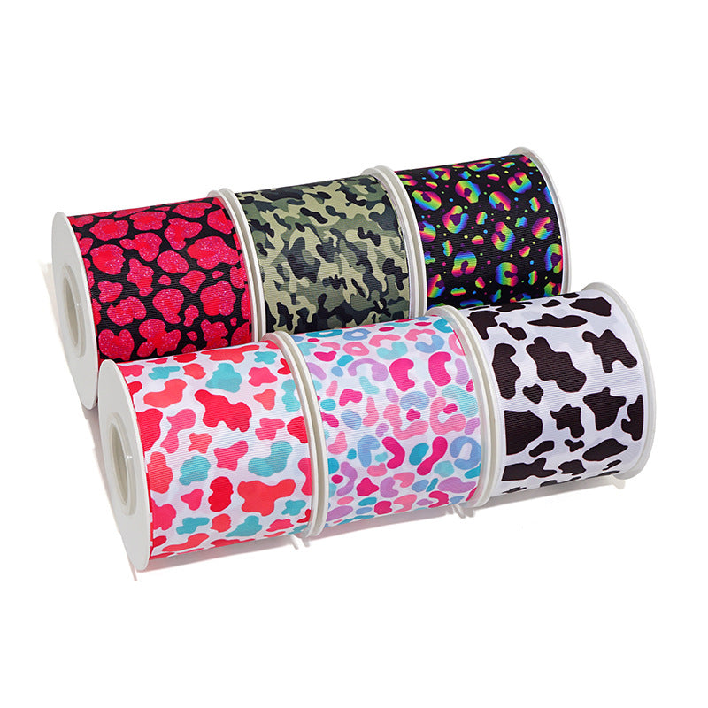 Wholesale 50Y thermal transfer ribbon cartoon printing ribbon printing ribbon thermal transfer ribbon flower diy ribbon roll