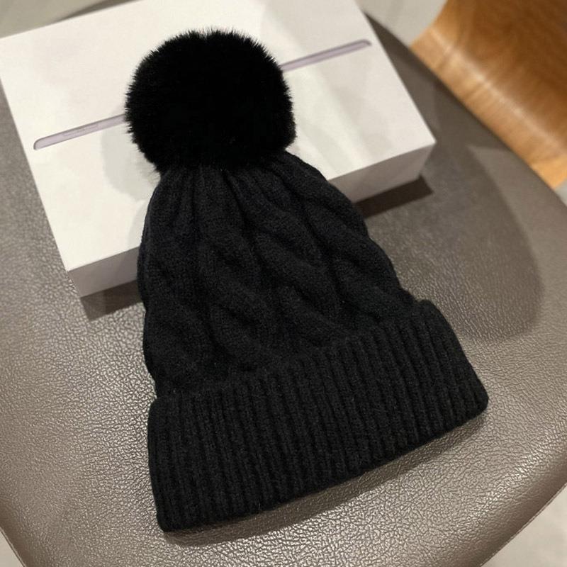 Wholesale Woolen Hat Cashmere Twist Elastic Warm Knitted Hat