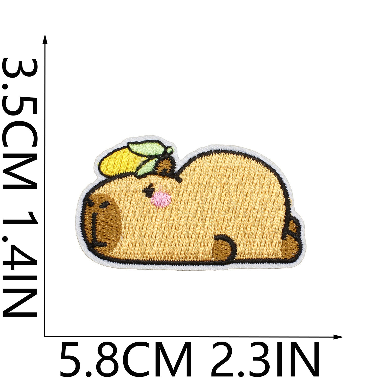 Wholesale Cartoon Capybara Embroidered Patch Decorative Accent For Clothing Stylish Gift For Boutique Resale