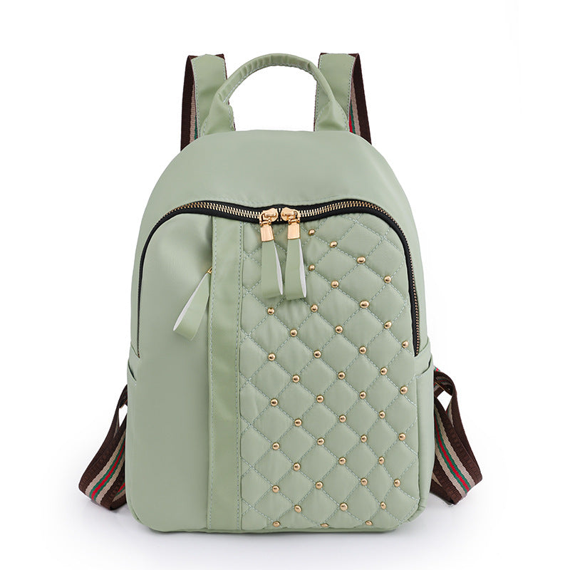Wholesale Oxford Fabric Backpack Rivet Embroidered Thread Backpack