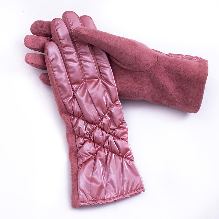 Wholesale Winter Women's Cycling Warmth and Plush Down Cotton Glove