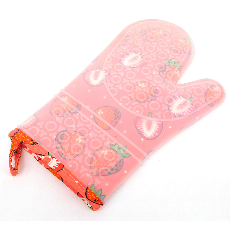 Wholesale Silicone Anti Scald Baking Polyester Glove