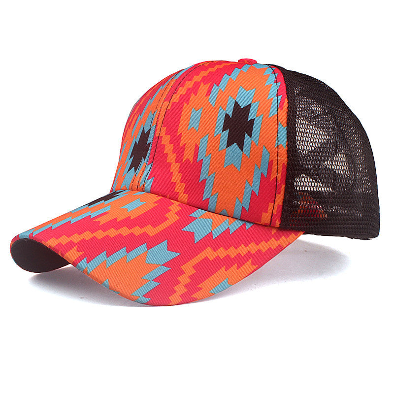 Wholesale Cotton Cross Horsetail Embroidery Patch Baseball Cap