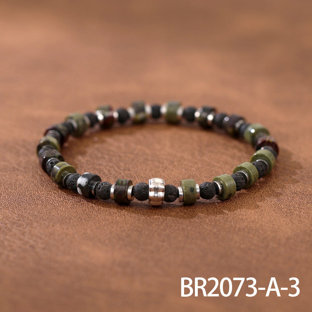 Wholesale Colored turquoise string men' s bead bracelet