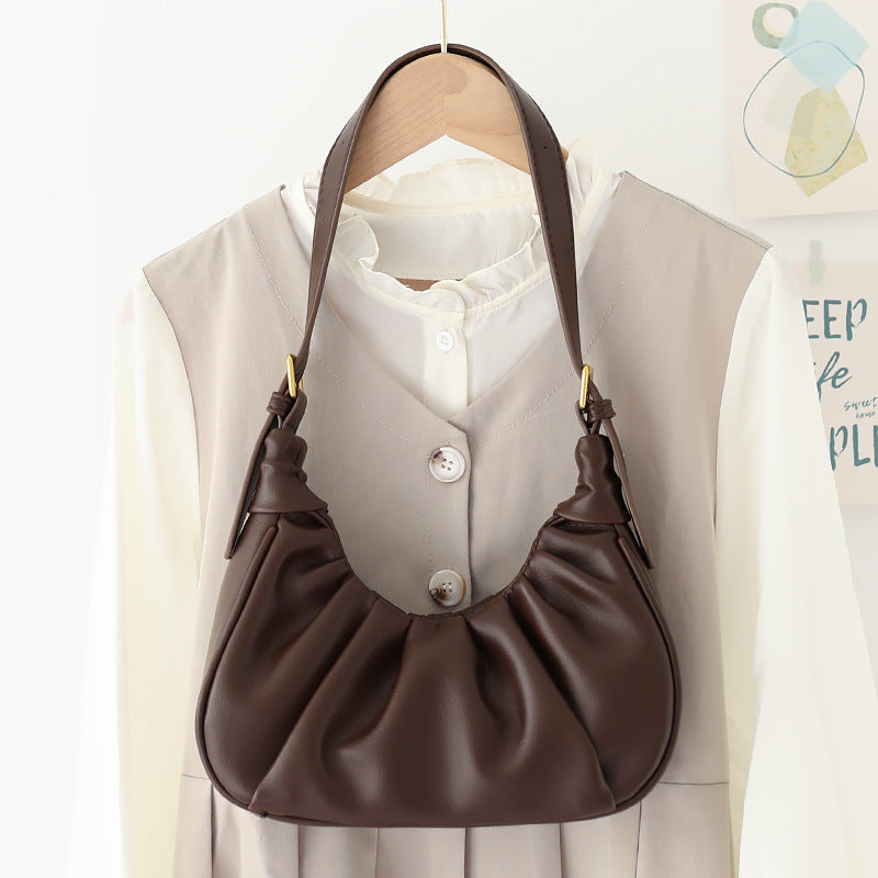 Wholesale Pleated Cloud PU Single Shoulder Crossbody Bag