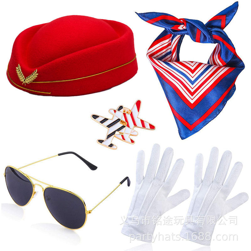 Wholesale 50pcs Halloween Masquerade Stewardess Cosplay Cosplay Props