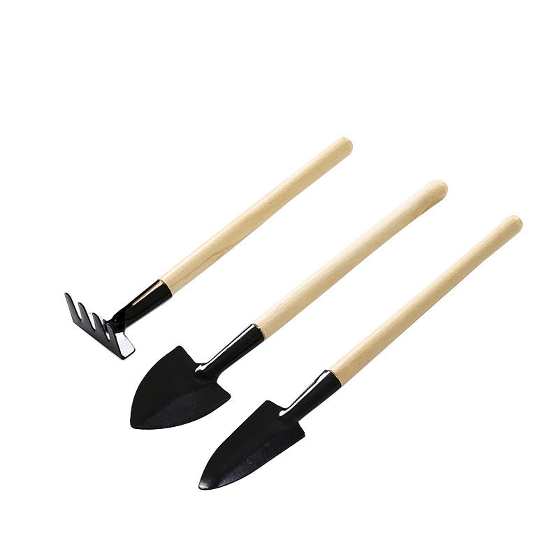 Wholesale Soil Loosening and Horticulture Wooden Iron Three Piece Set Small Shovel