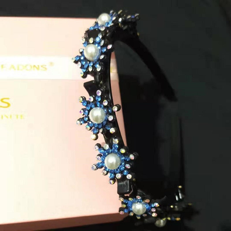 Wholesale Rhinestone Braidable Hairband Hairpin