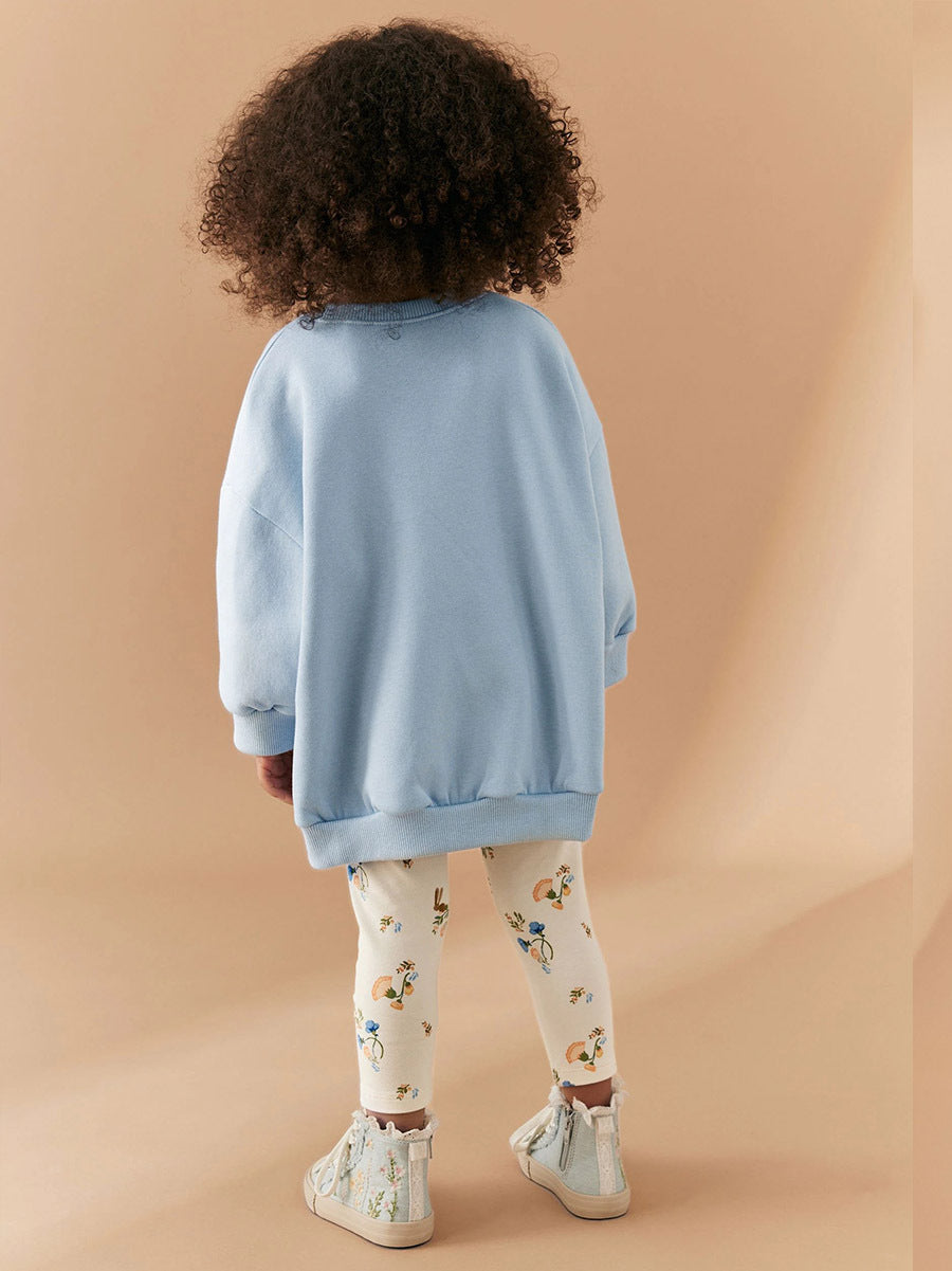 Wholesale Girls Long Sleeve Sweatshirt And Leggings Set Trendy Casual Outfit For Kids Everyday Wear Fashion